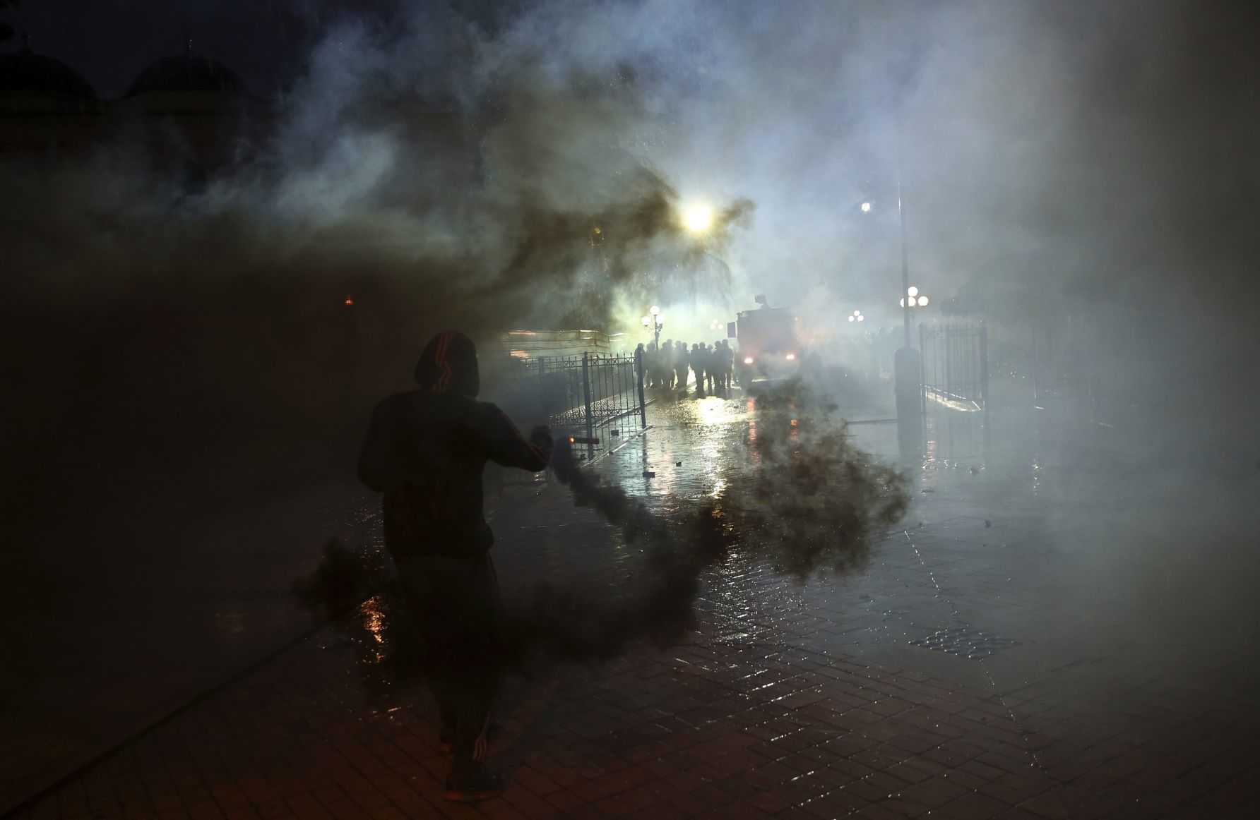 APTOPIX Albania Protest